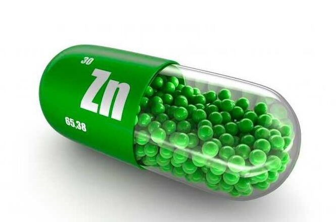 Zinc on the urosaf capsule